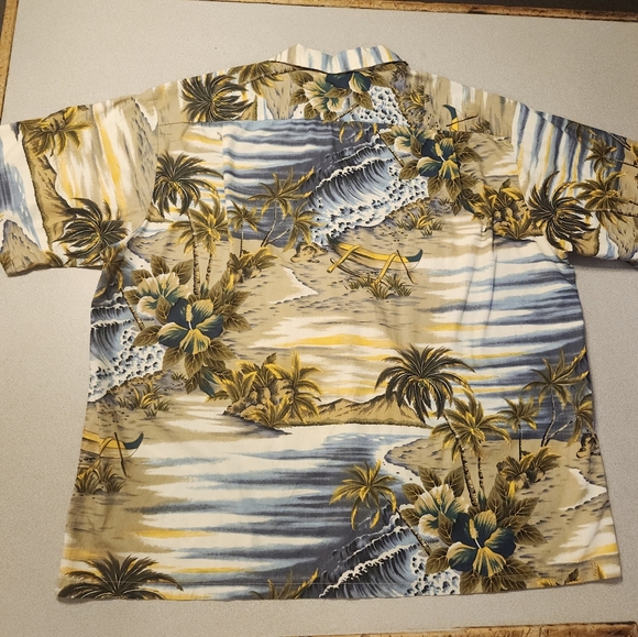 RJC VINTAGE HAWAIIAN ISLAND/POLYNESIAN BEACH COTTON BUTTON S/S MENS SIZE 3XL - Picture 4 of 12